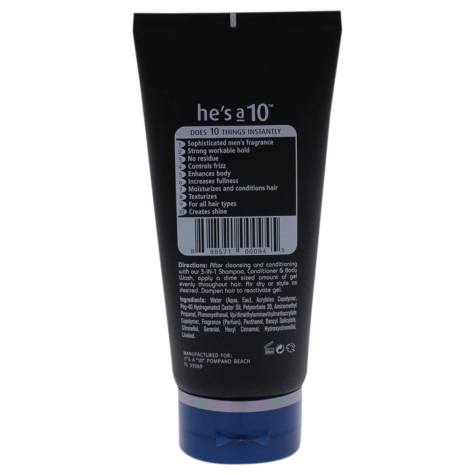 Amazon.com : Its A 10 He Is A 10 Miracle Defining Gel Men Gel 5 oz